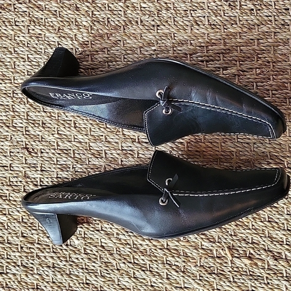 Franco SARTO black leather heeled slip on shoe Size is 7M Very good condition. - Picture 3 of 8